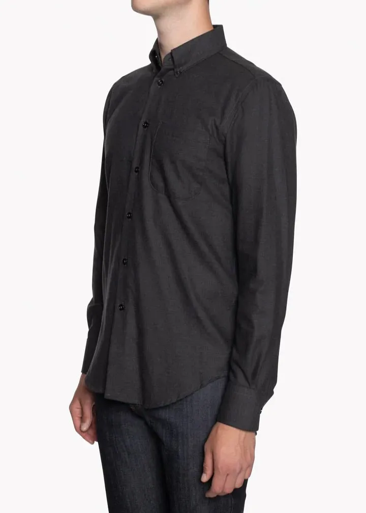 Naked & Famous Easy Shirt Soft Twill Charcoal