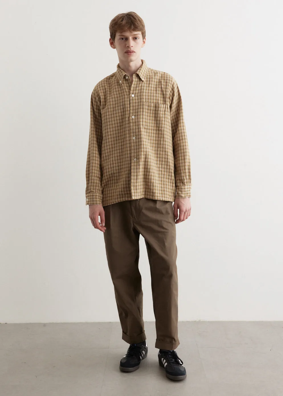 Open B.D. Panama Check Double Face Shirt