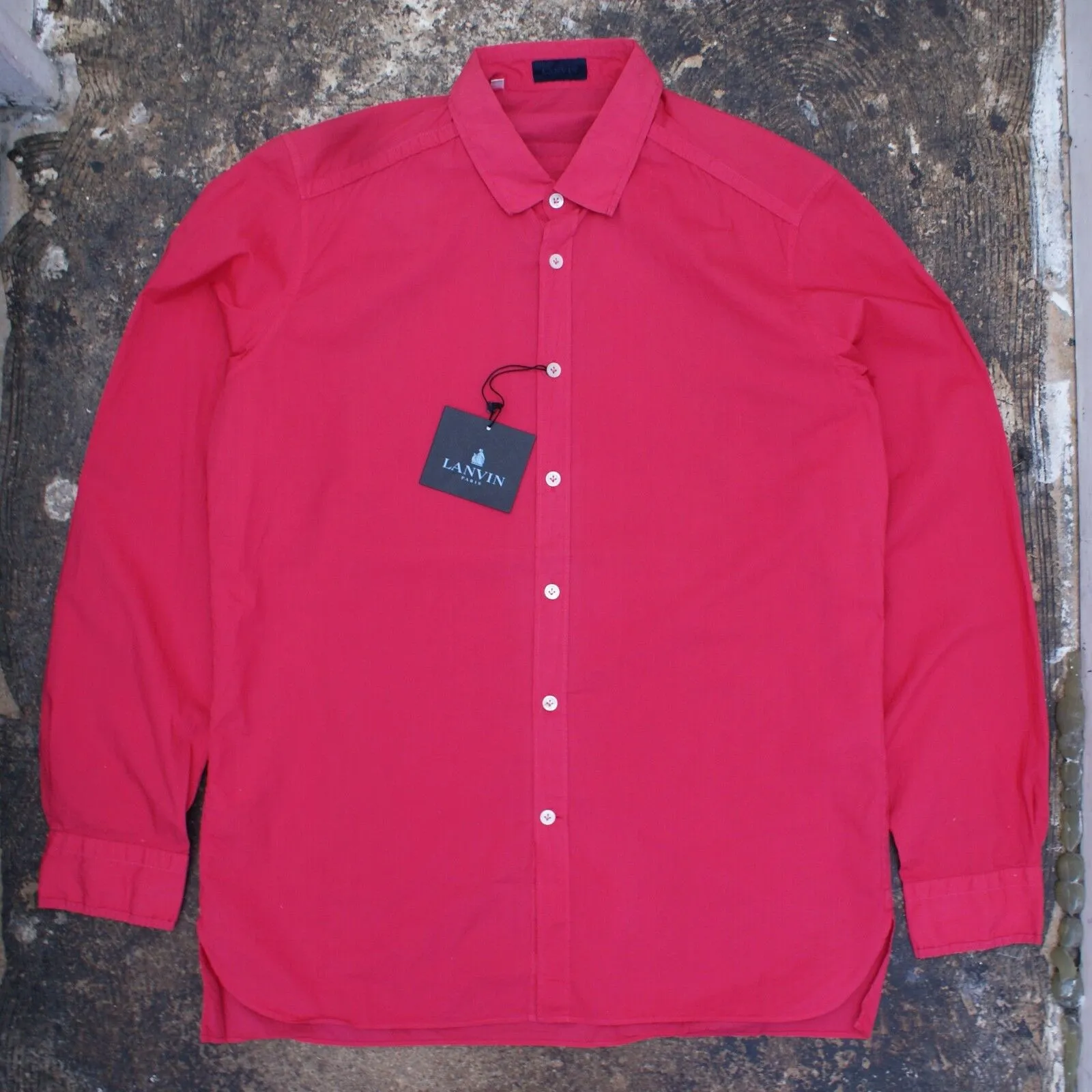 Overdyed Magenta Coloured Shirt