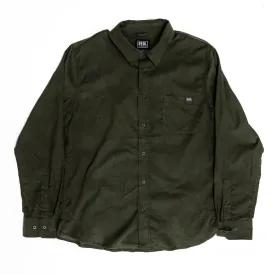 REAL Woods Cord L/S Shirt-Olive