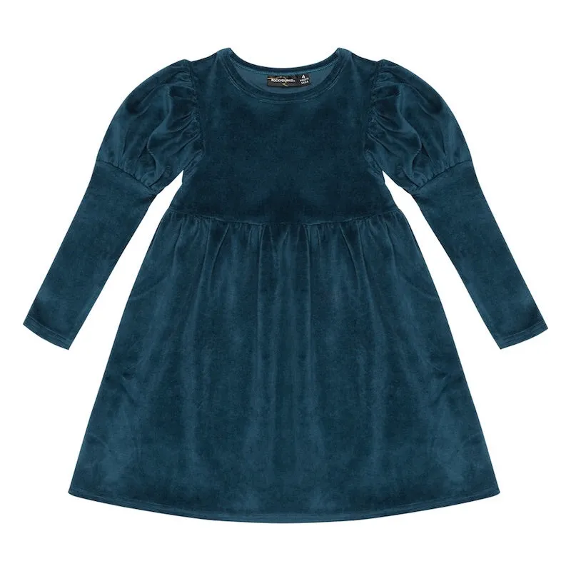 Rock Your Kid Blue Corduroy Dress