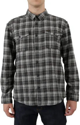 RVCA Andrew Reynolds Long Sleeve Flannel Shirt - Black