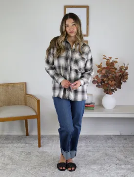 Sabrina Oversized Flannel Shirt