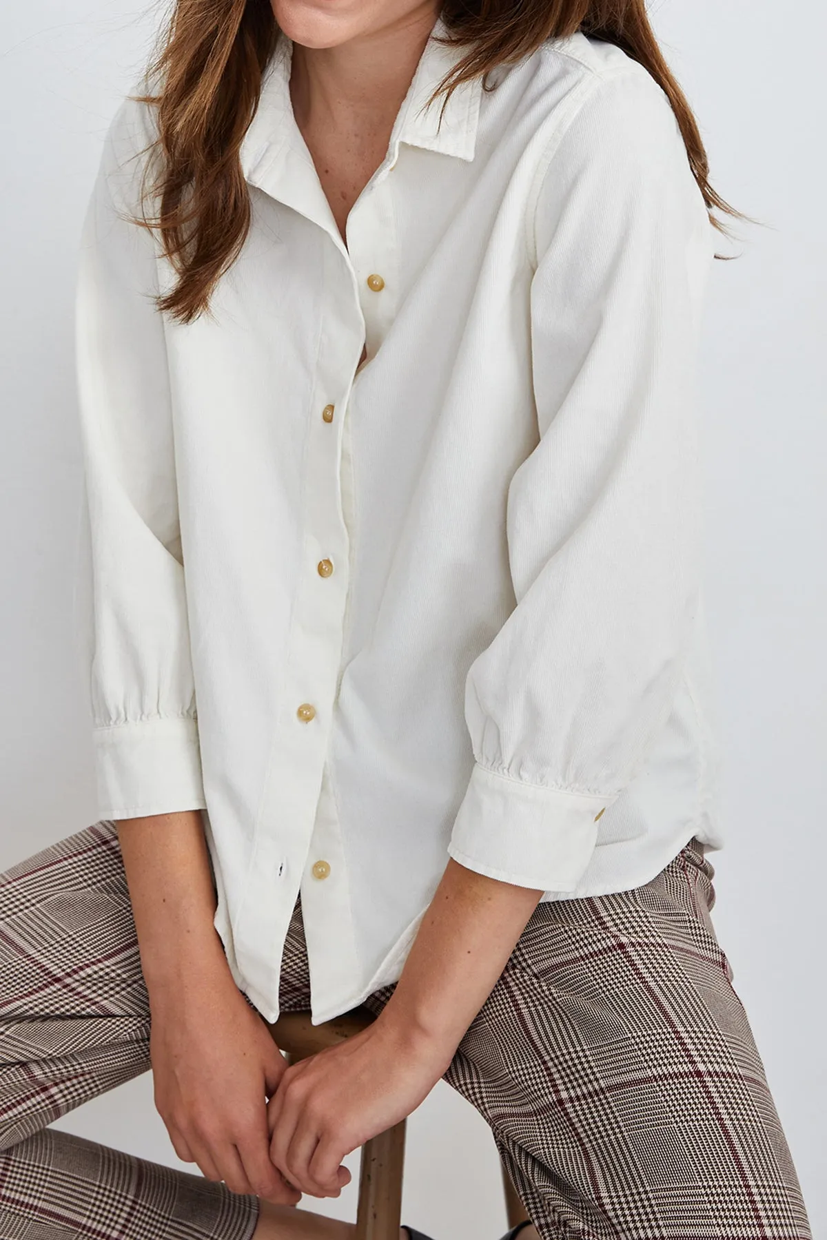 SUKI CORDUROY BUTTON-UP SHIRT