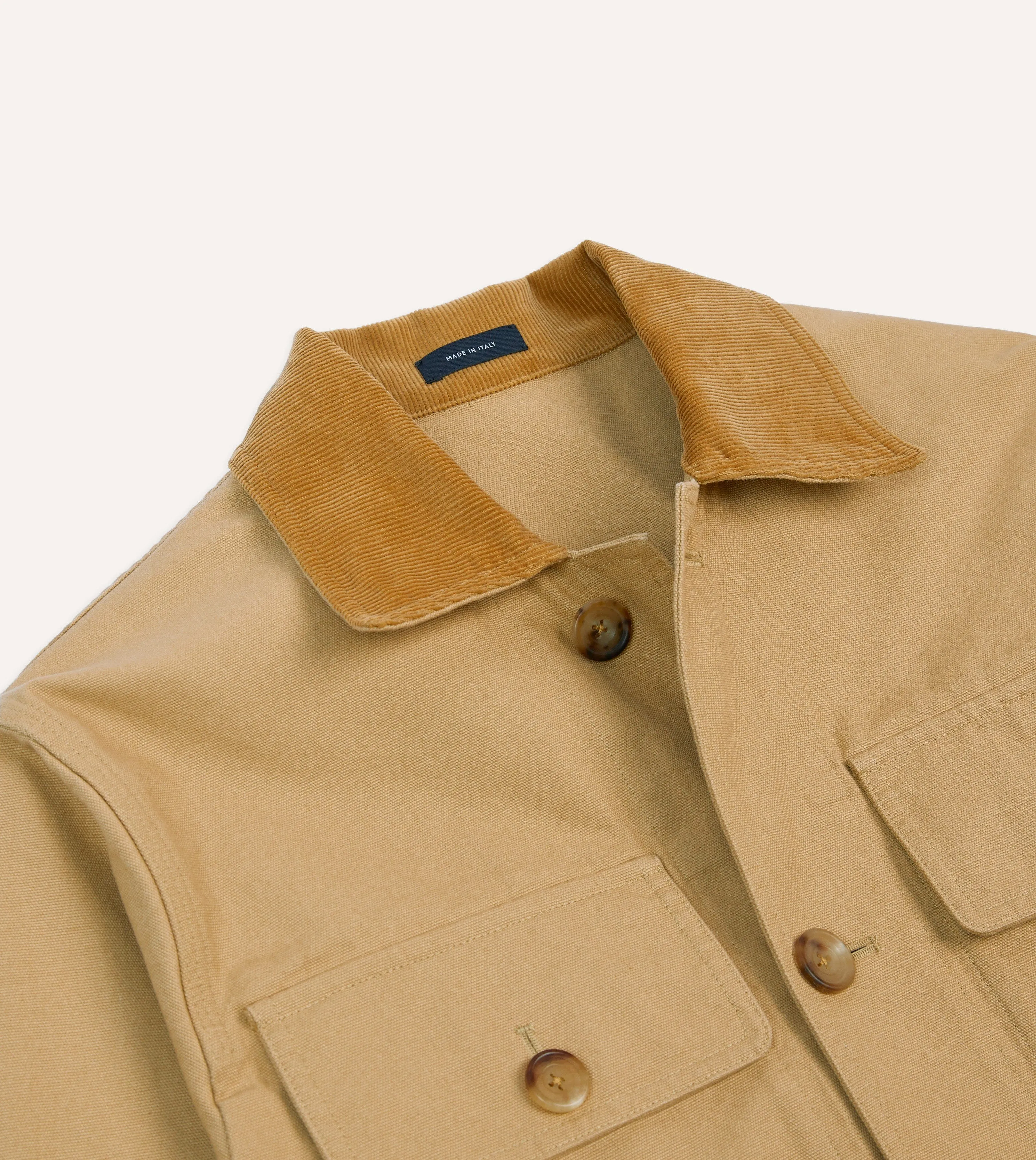 Tan Cotton Safari Jacket