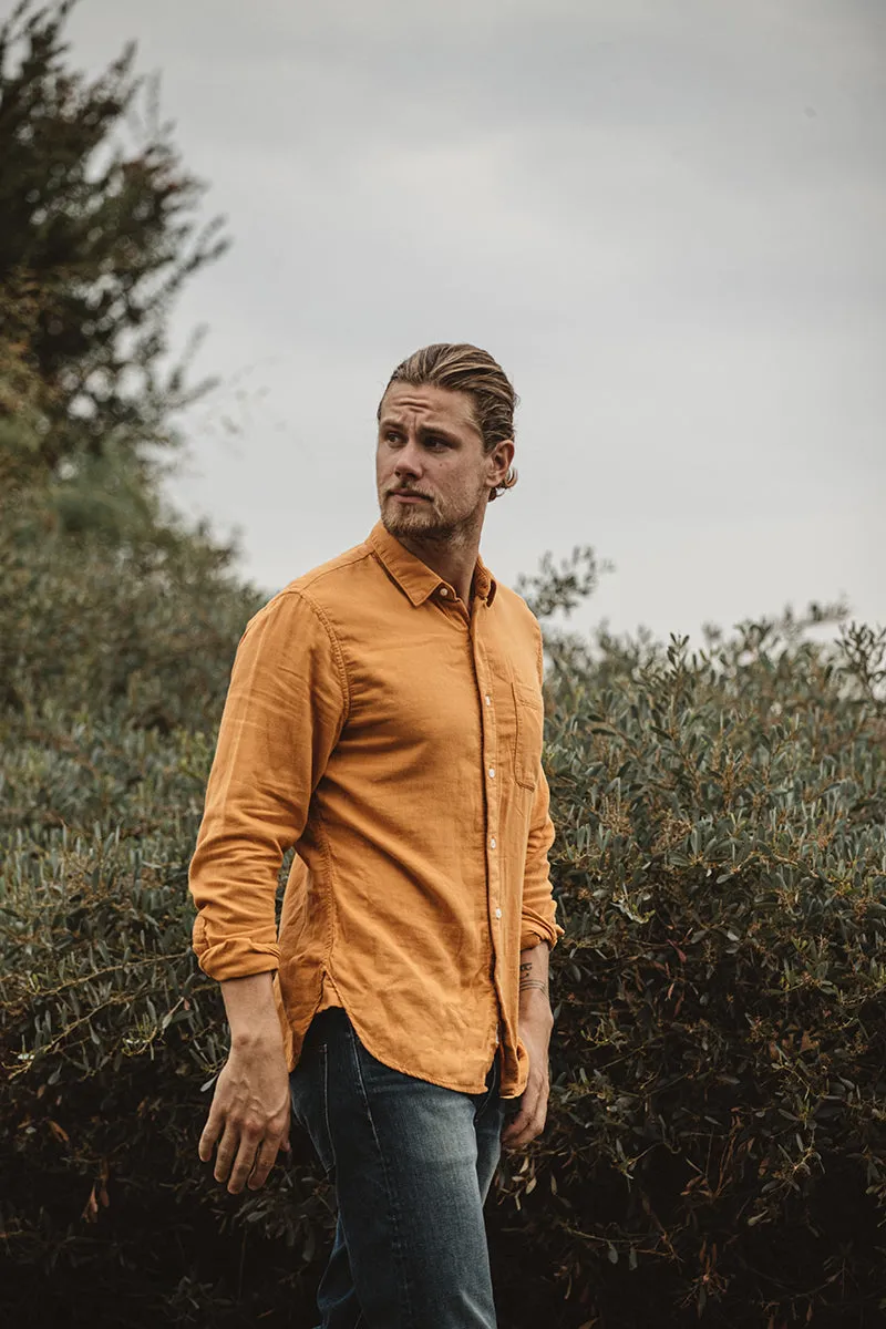 The Ripper Double Gauze Organic Cotton Shirt - Orange