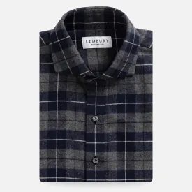 The Smoke Navy Arnold Flannel Custom Shirt