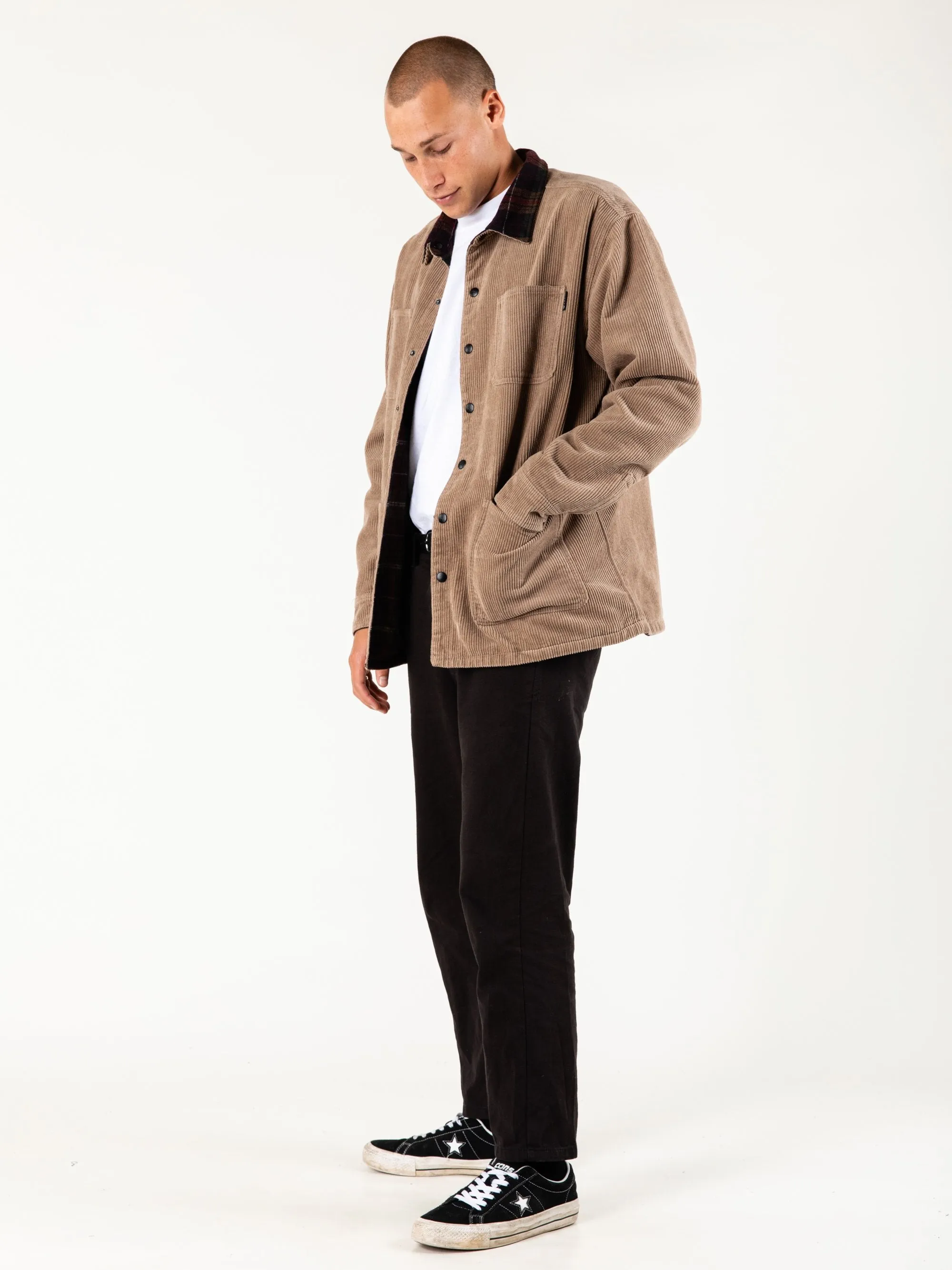 Twin Needle Reversible Jacket - Fennel