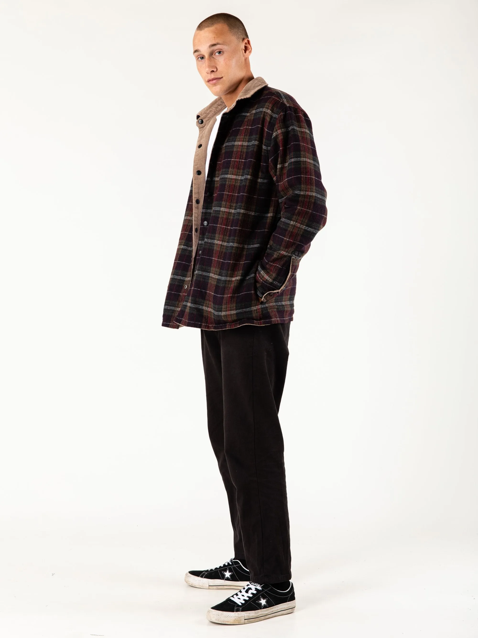 Twin Needle Reversible Jacket - Fennel