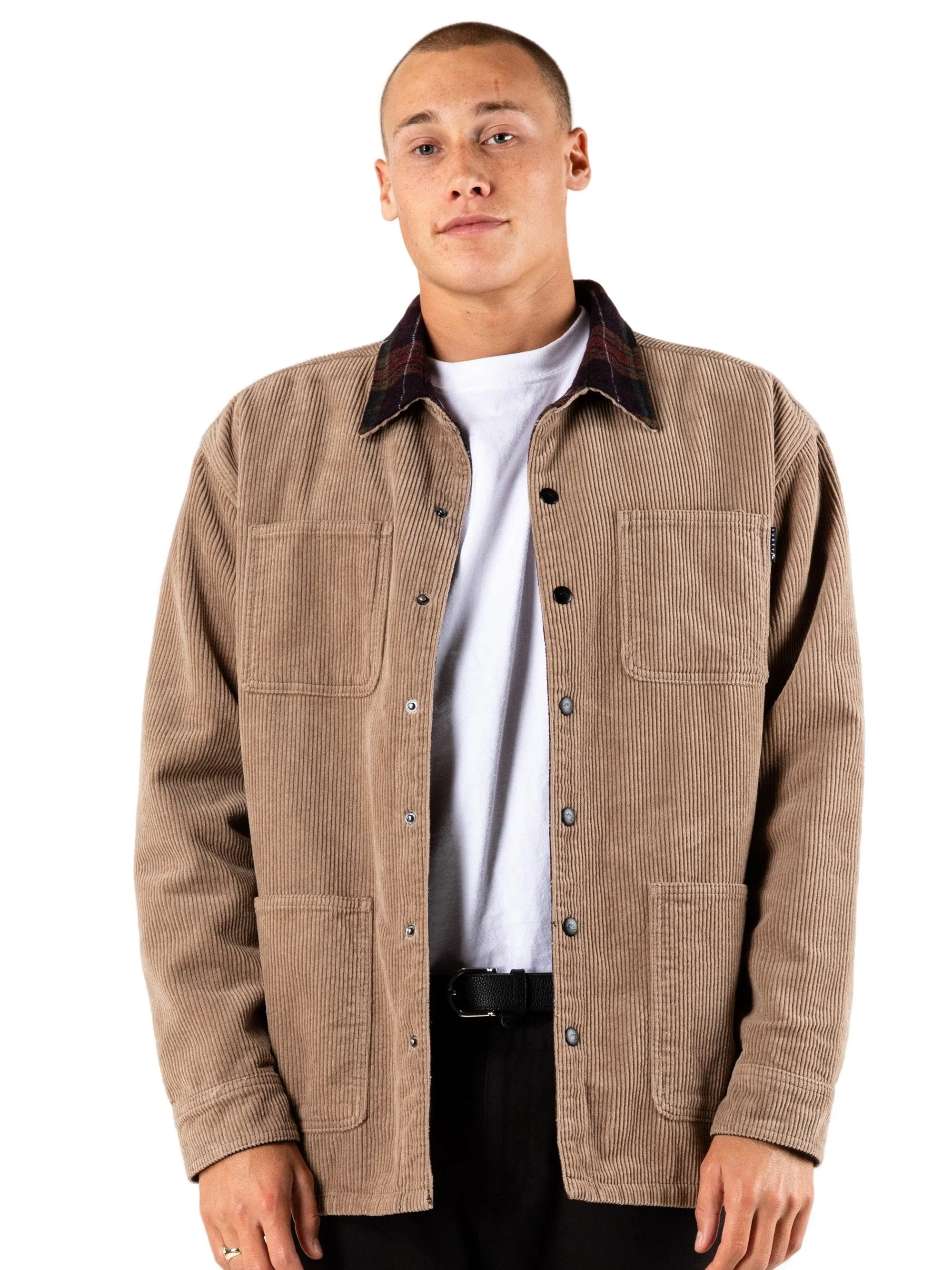 Twin Needle Reversible Jacket - Fennel