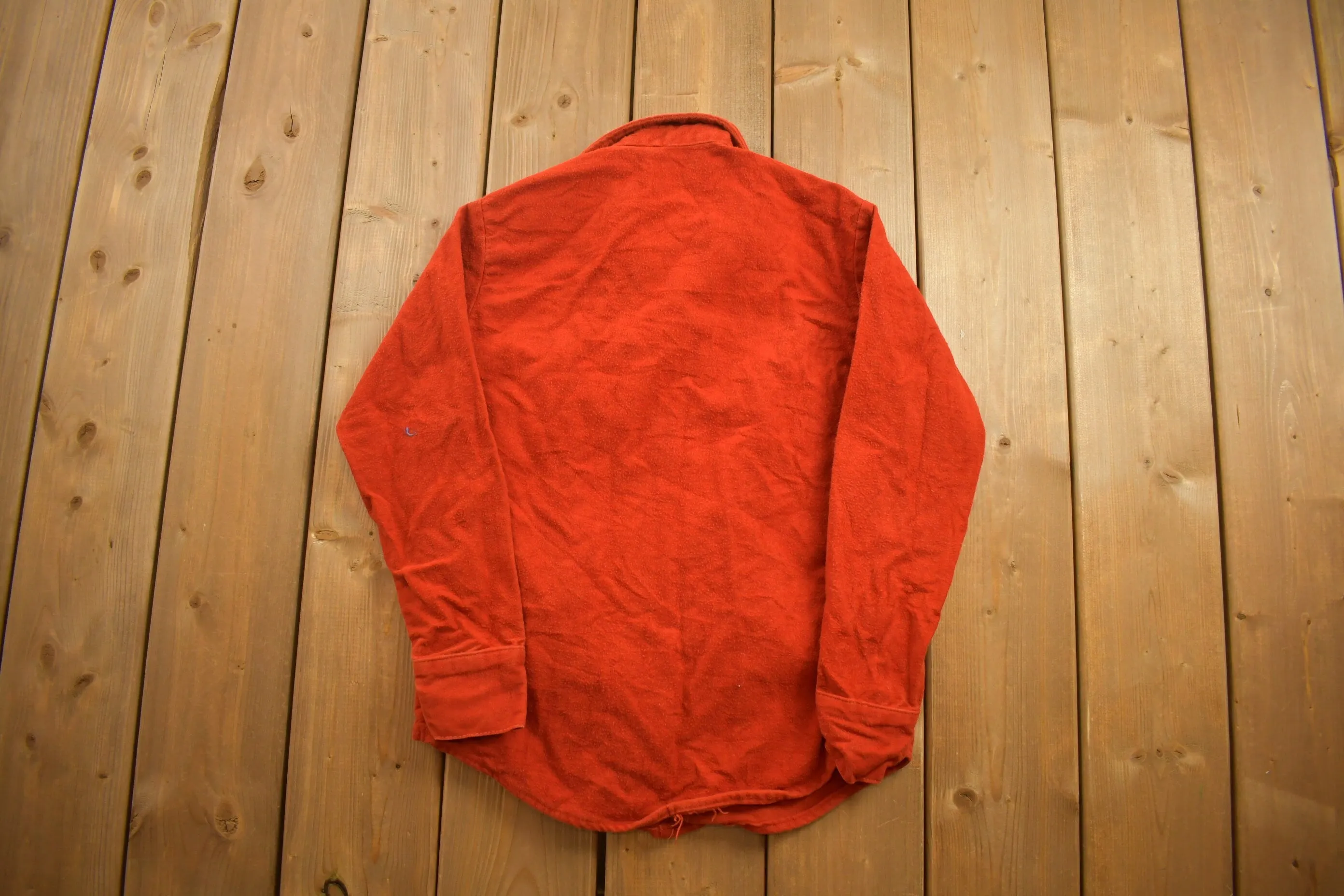 Vintage 1980s Frostproof Blank Red Button Up Shirt