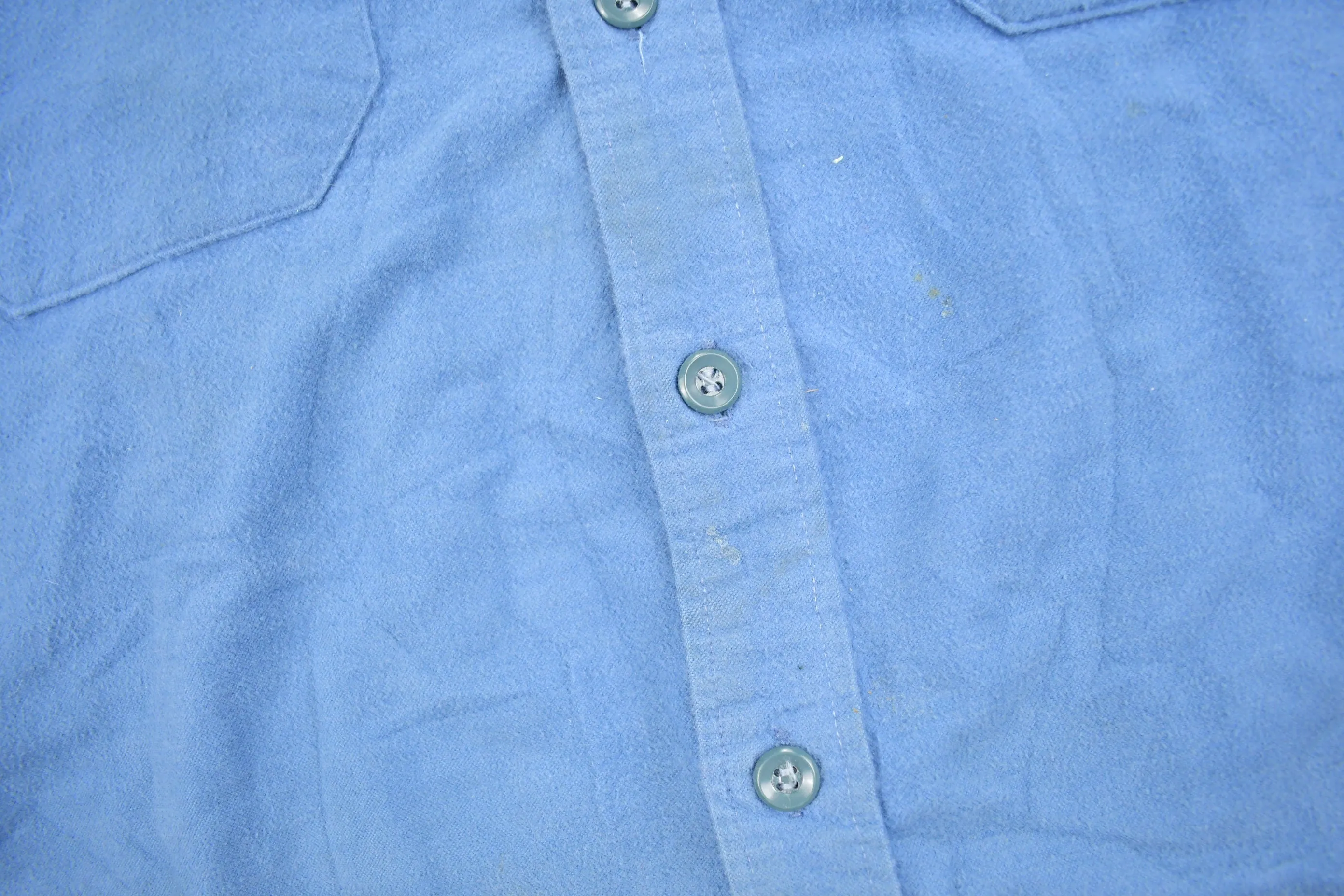 Vintage 1990s LL Bean Blue Button Up Shirt