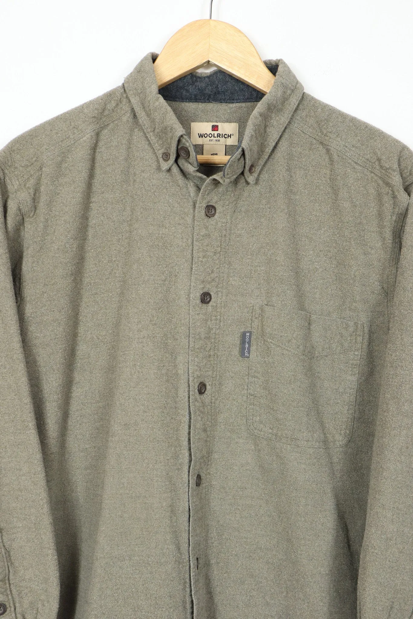 Woolrich Brown Flannel Button-Down