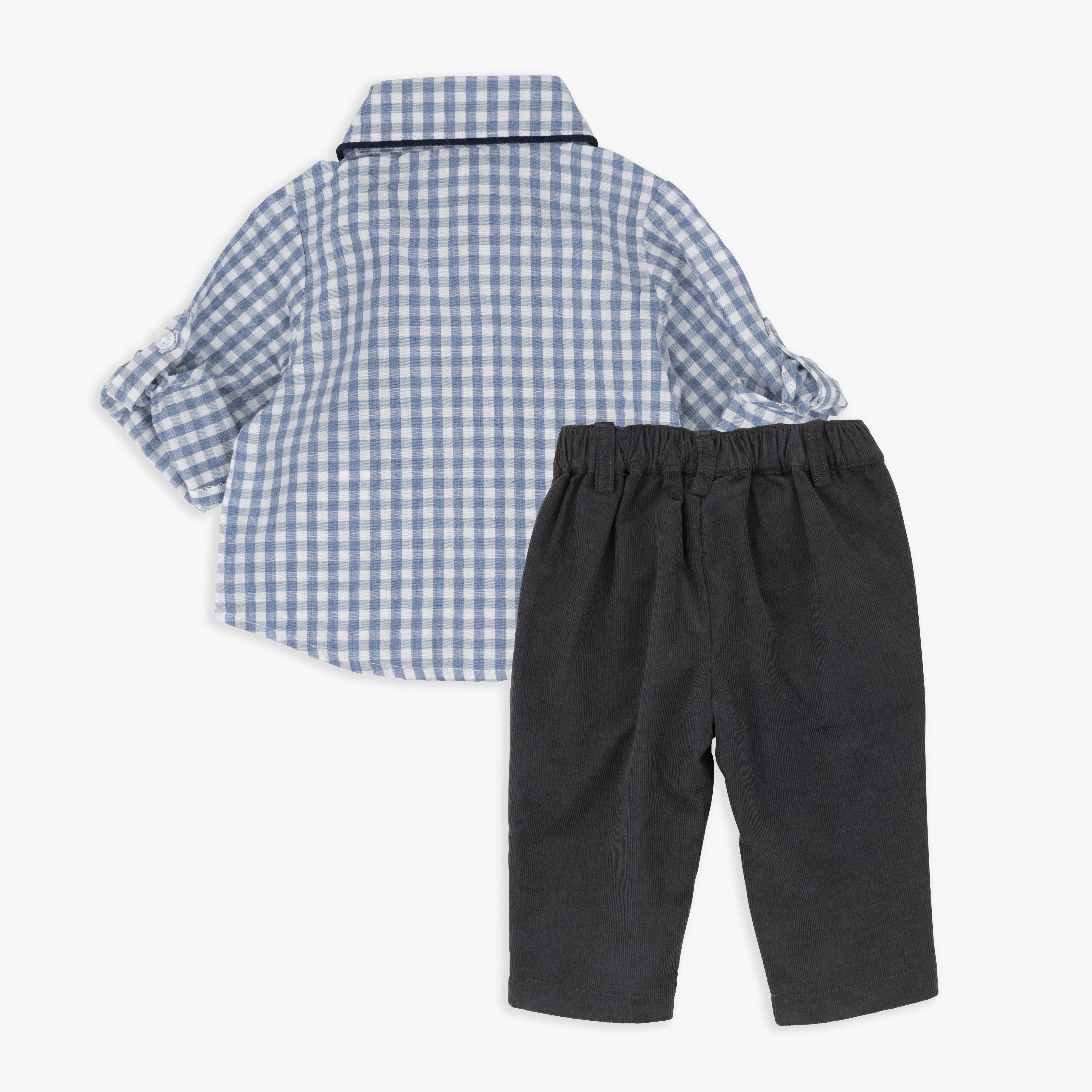 Woven Shirt & Corduroy Pant Set